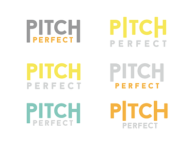 Pitch Perfect Logo brand identity logo design