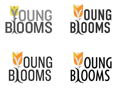Young Blooms logo rework brand design identity logo design
