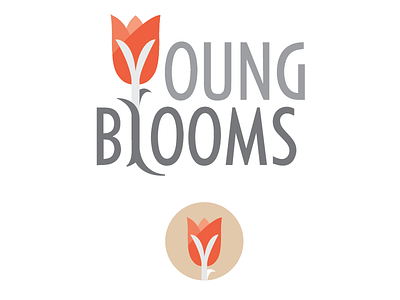 Young Blooms logo rework identity logo logo rebrand