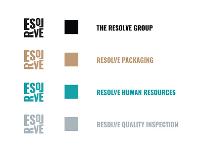 Resolve Color Explorations brand identity logo design