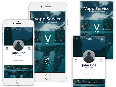 Vapp Mobile Apps UI Design