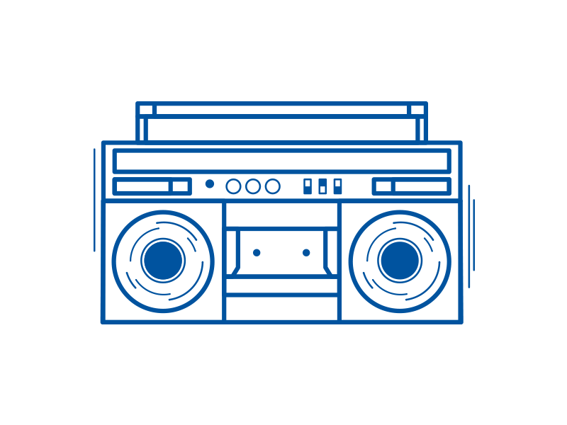 retro radio by Spacemonkey Agency on Dribbble