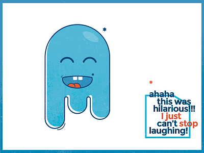 ghost icon laughing cartoon cute ghost icon laughing style texture typo