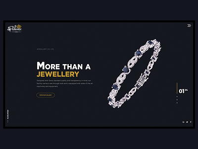 jewellery website concept design homepage jewellery minimal site ui ui design ux web website