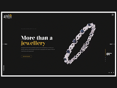 Jewellery Website Concept Homepage v2 design homepage jewellery minimal site ui ui design ux web website