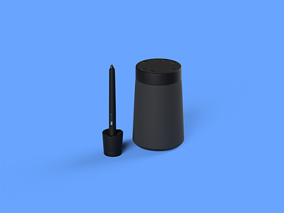 Tablet Pen and Speaker 3d 3d art b3d blender3d bluetooth bose design intuos modelling pen soundlink speaker tablet wacom wacom intuos