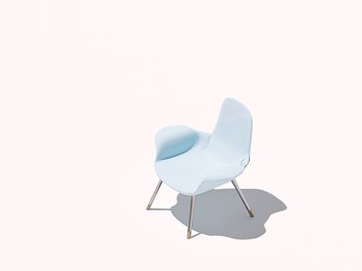 Isometric chair one 3d 3d art b3d blender3d chair cycles cyclesrender design illustration lighting modelling practice render