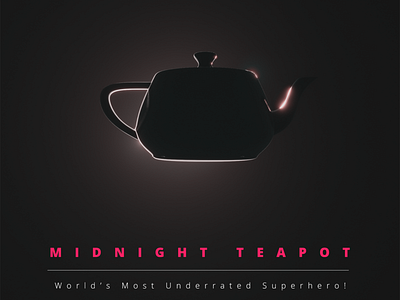 Teapot Superhero 3d 3d art b3d blender3d chai dailydo design eevee illustration kettle poster practice superhero tea teapot