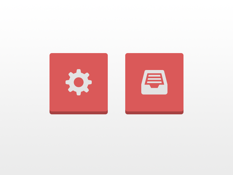 Basic user feedback button click feedback icons orange press red tap touch ui user ux