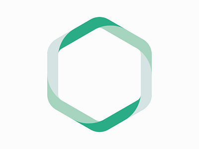 Techsis brand curve green hexagon light logo shape tech techsis