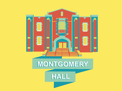 Montgomery Hall campus dance detail flat design florida florida state fsu hall map montgomery tallahassee