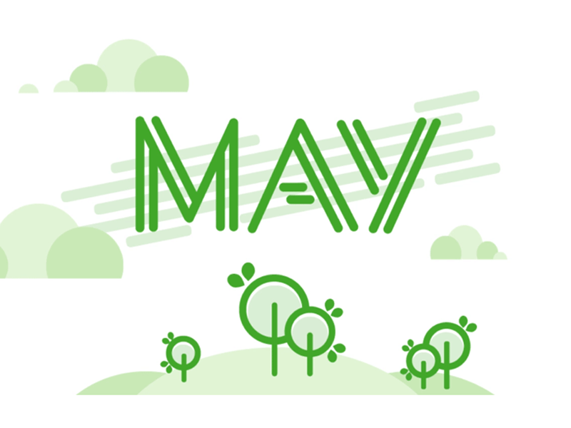 May Newsletter Animation animation calendar green may month