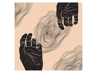 Plato’s Cave black digital art digital illustration drawing hands illustration texture