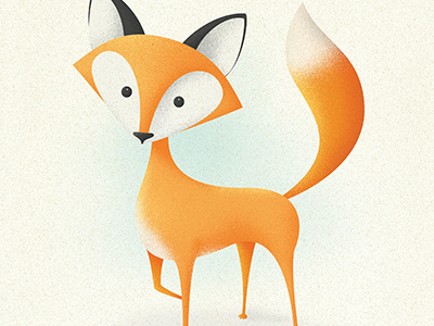 Fiancee Fox animal character children design fox illustration illustrator orange