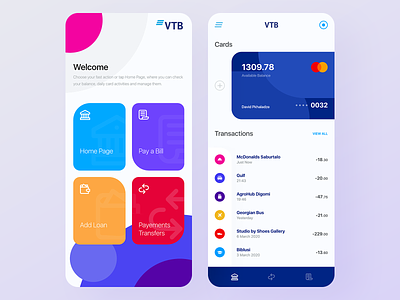 VTB Mobile Bank - Concept app apple application bank banking bankingapp design graphicdesign ios mobile mobile app design mobile design mobile ui ui ux vtb