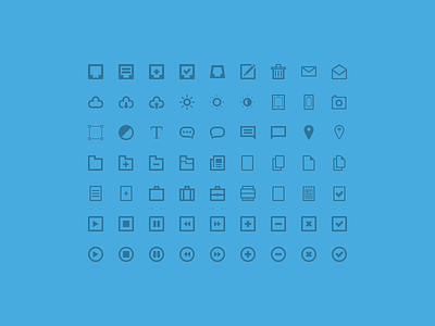 63 Free Icons brightness cloud download free freebie icon inbox letter mail set trash upload