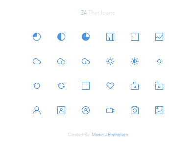 24 Thin Icons v2 brightness cloud contrast download free freebie icon set upload