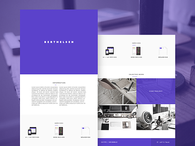 Website Design clean design minimal personal ui website