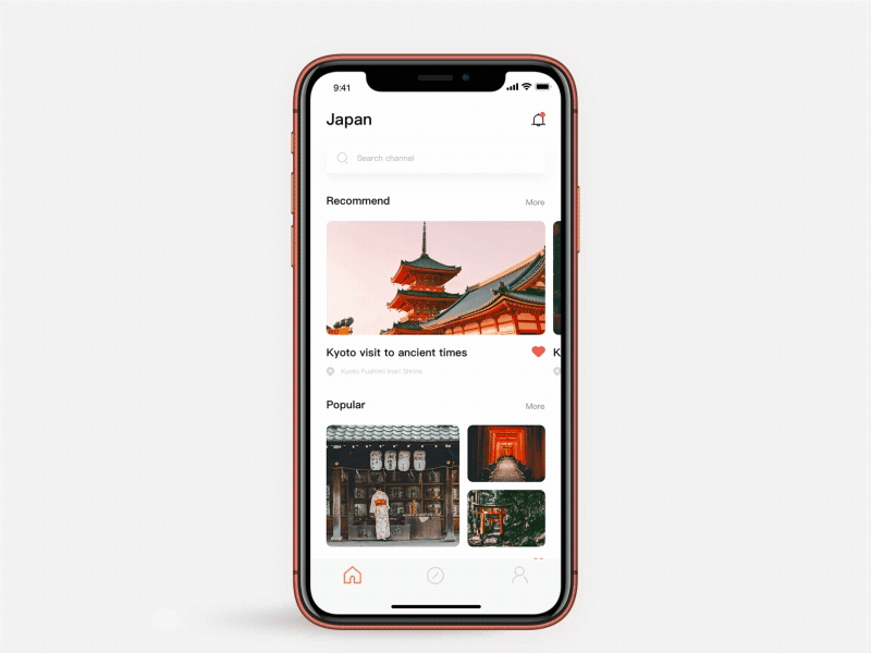 Travel app ui ux 应用 旅游