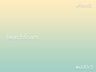 Beachfoam beach gradient sunset water