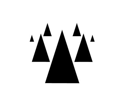 Some Pine Trees arrow design forest illustration minimal mock pine tree trees