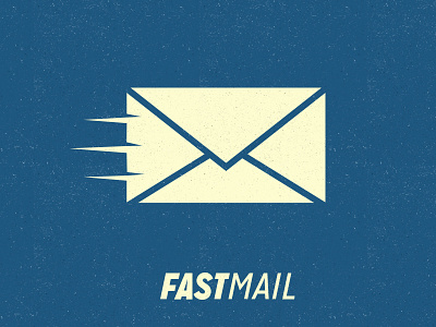 Fastmail design email envelope fast icon illustration letter mail movement vector