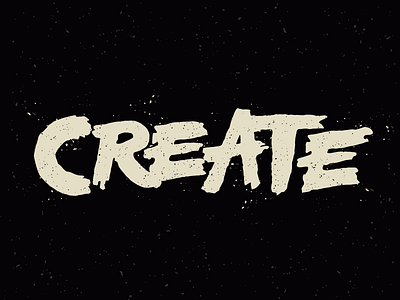 Create create hand drawn marker texture typography vector