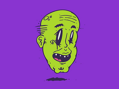 Ghoul Season cartoon ghoul green skin halloween illustration undead zombie