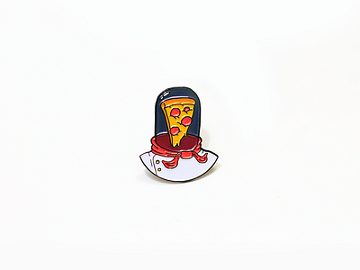 Pizza Astronaut Pin astronaut helmet lapel lapel pin outer space pin pizza space za