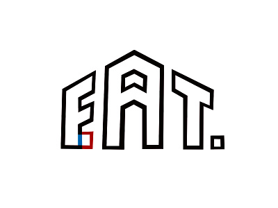 Eat.Fat. eat fat lettering type typography