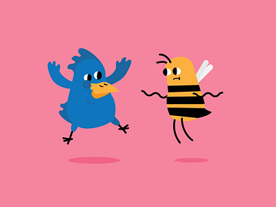 Rejected Character Style beak bee bird cartoon character character design wings