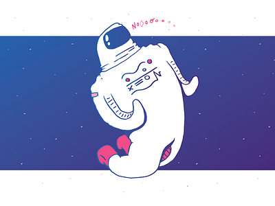 The Astronaut Who Lost His Spaceship astronaut cartoon illustration outer space space space suit