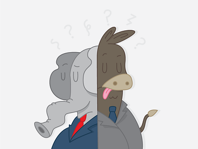 Dear Political Marketers donkey elephant political politician suit tie