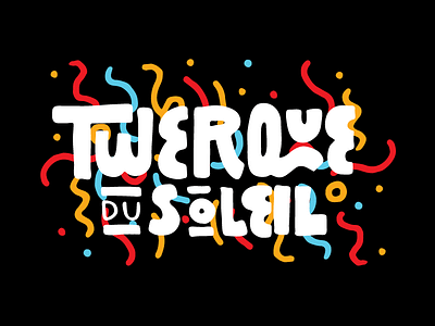 Twerque Birthday Edition Type birthday confetti lettering logo pattern type typography