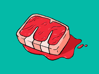 M is for Meat alphabet bone dinner juicy letter m meat protein steak weird