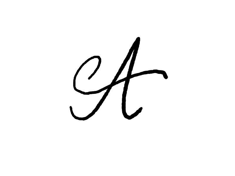 A for 36 Days of Type a animated animation doodle dropcap letter lettering shiney