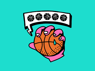 That's a Slam Dunk! 2d ball basketball cartoon character doodle dunk hand hand drawn icon illustration sports vector