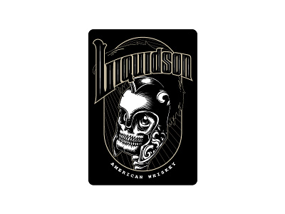 Liquidson whiskey skeleton skull whiskey