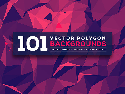 101 Vector Polygon Backgrounds abstract backgrounds colorful crativemarket geometric illustrator pattern photoshop polygon textures triangles vector