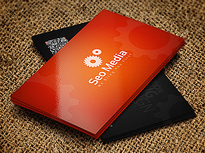 Business Card : Quick Response Business Card business card business card inspiration creative business card design graphicriver latest business card design media business card orange business card premium business card qr code qr code business card quick response business card seo seo business card web design business card