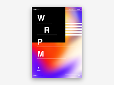 WRPM Poster 004 gradient poster poster challenge stripes