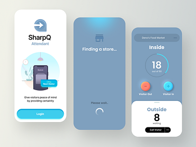 SharpQ: Social distancing app during COVID-19 covid19 healthcare ios mobile