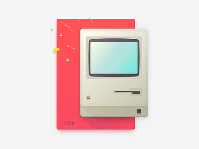 Macintosh 128K 3d apple computer design iconic illustration industrial jobs mac macintosh product steve