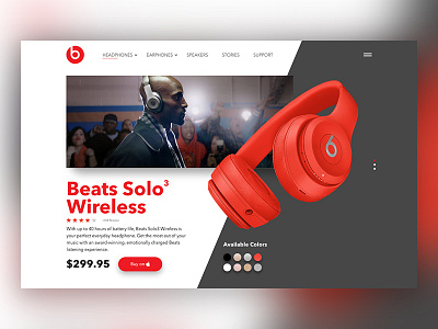 Beats Landing Page concept adobe xd concept furniture modern ui design ux design web design