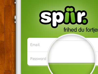 App - Login screen app iphone login login form screen sign on spiir