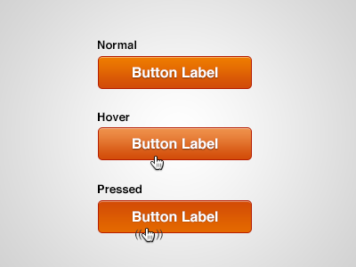 Buttons - Call to action btn button buttons cta button hover normal pressed state ui