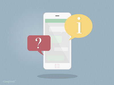 Q A answer ask communication help illustration information question smartphone solution