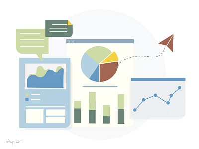 Analysis analysis analytics business data development illustration management page vector