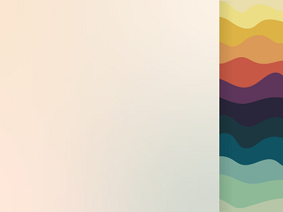 Mockup colorful wave pattern background vector