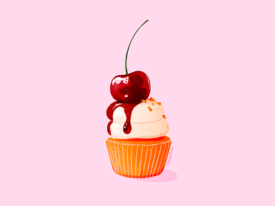 Cupcake with a cherry on top!